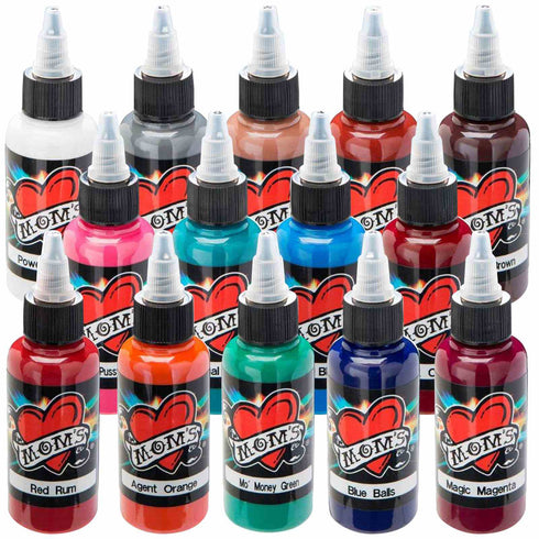 Tattoo Ink - 14 Bottle Primary Color Kit #2